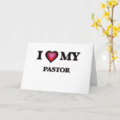 Ich Liebe meinen Pastor Karte (Gelbe Blume)