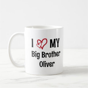 Ich Liebe meinen Personalisierten Bruder-Namen Kaffeetasse