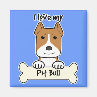 Ich Liebe meinen Pitbull Magnet