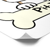 Ich Liebe meinen Pitbull Poster (Ecke)