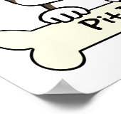 Ich Liebe meinen Pitbull Poster (Ecke)