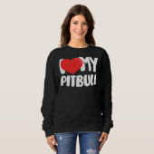 Ich Liebe meinen Pitbull Sweatshirt (Vorne ganz)