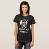 Ich Liebe meinen Pitbull T-Shirt (Vorne ganz)