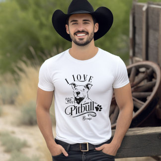 Ich Liebe meinen Pitbull-T - Shirt individuell anp