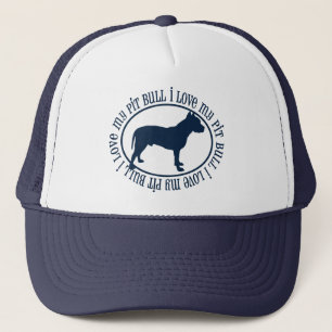 Ich Liebe meinen Pitbull Truckerkappe