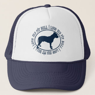 Ich Liebe meinen Pitbull Truckerkappe