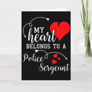 Ich liebe meinen Polizeisergeant Ehemann Frau Gesc Karte