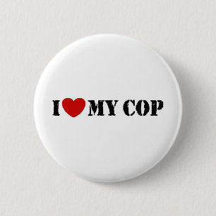 Ich Liebe meinen Polizist Button