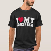 Ich Liebe meinen Pookie-Bär/Red Hot Hear Mein Pook T-Shirt (Vorderseite)