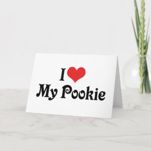 Ich liebe meinen Pookie Karte