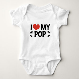 Ich Liebe meinen Pop Baby Strampler