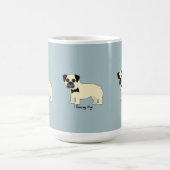 Ich liebe meinen Pug Kaffeetasse (Mittel)