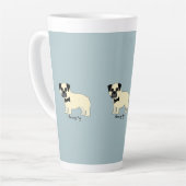 Ich liebe meinen Pug Milchtasse (Linke Ecke)