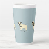 Ich liebe meinen Pug Milchtasse (Vorderseite)