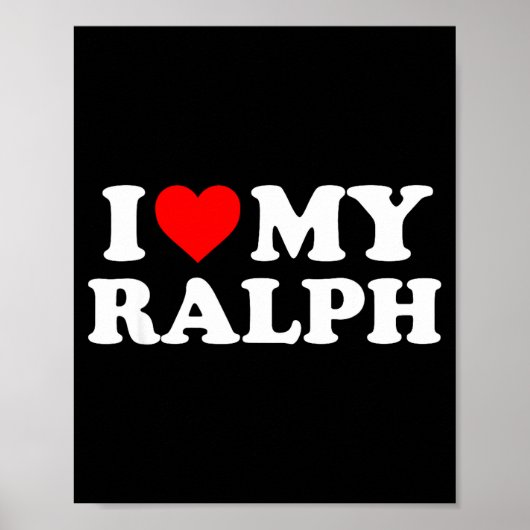 Ich liebe meinen Ralph Poster (Vorne)