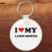 Ich Liebe meinen Rasenmäher Schlüsselanhänger (Vorderseite)