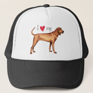 Ich Liebe meinen Redbone-Coonhound Truckerkappe