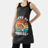 Ich liebe meinen Retro-Collie-Hund Moose Schürze (InSitu)