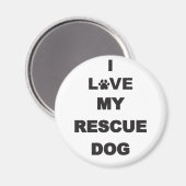 Ich Liebe meinen Rettungshund Magnet (Vorderseite/Rückseite)