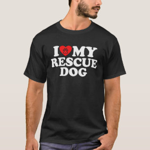 Ich Liebe meinen Rettungshund T-Shirt