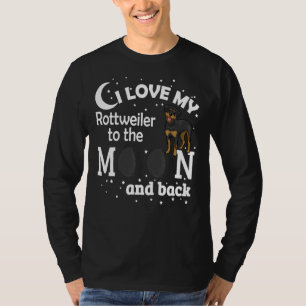 Ich Liebe meinen Rottweiler zum Mond und zurück Ch T-Shirt