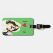 Ich Liebe meinen schicken Tzu Gepäckanhänger (Vorderseite horizontal)