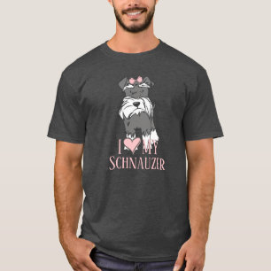 Ich liebe meinen Schnauzer T-Shirt