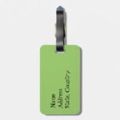 Ich Liebe meinen SchokoladenLabrador Gepäckanhänger (Rückseite vertikal)