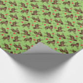 Ich Liebe meinen SchokoladenLabrador Geschenkpapier (Ecke)