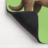 Ich Liebe meinen SchokoladenLabrador Mousepad (Ecke)