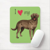Ich Liebe meinen SchokoladenLabrador Mousepad (Mit Mouse)