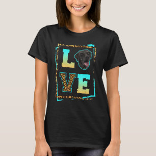 Ich liebe meinen schwarzen Labrador Retriever Blac T-Shirt