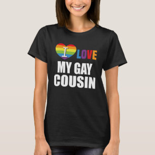 Ich Liebe meinen schwulen Cousin LGBT Gay Lesbian T-Shirt