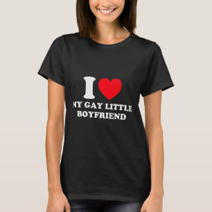 Ich liebe meinen schwulen kleinen Freund lustig Y2 T-Shirt