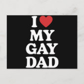 Ich Liebe meinen schwulen Vater Ich höre meinen sc Postkarte (Vorderseite)