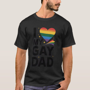 Ich liebe meinen schwulen Vater Pride Monat Vatert T-Shirt