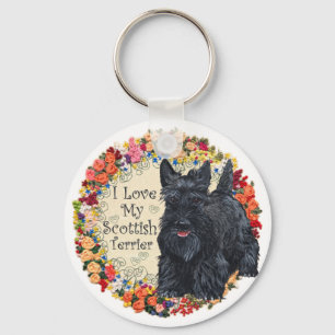 Ich liebe meinen Scottish Terrier Schlüsselanhänger