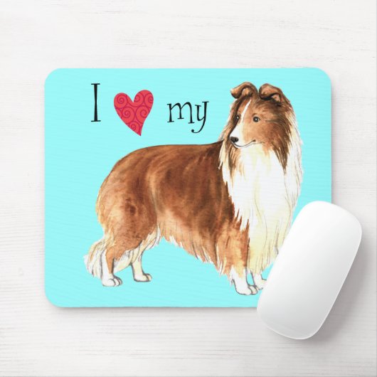 Ich Liebe meinen Sheltie Mousepad (Mit Mouse)