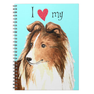 Ich Liebe meinen Sheltie Notizblock