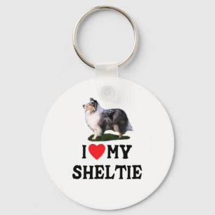 Ich Liebe meinen Sheltie Schlüsselanhänger