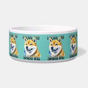 Ich liebe meinen Shiba Inu Hundebesitzer Napf