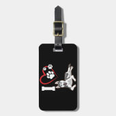 Ich Liebe meinen sibirischen Husthund | Wohngestal Gepäckanhänger (Vorderseite vertikal)