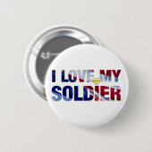 Ich Liebe meinen Soldaten-Army-Button Button (Vorne & Hinten)
