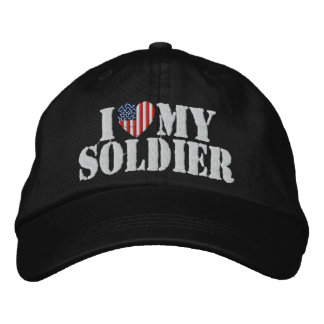 Ich Liebe meinen Soldaten bestickter Hut