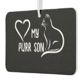 Ich Liebe meinen SONNENSONNENKatzenklumpen Autolufterfrischer (Links)