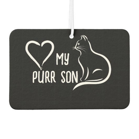 Ich Liebe meinen SONNENSONNENKatzenklumpen Autolufterfrischer (Vorderseite)