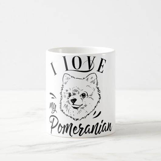 Ich Liebe meinen Spitz   Kaffeetasse (Mittel)