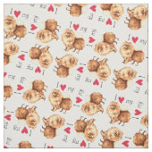 Ich Liebe meinen Spitz Stoff (Muster)