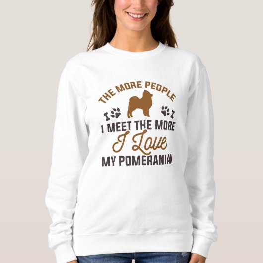Ich Liebe meinen Spitz Sweatshirt (Vorderseite)