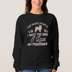 Ich Liebe meinen Spitz Sweatshirt